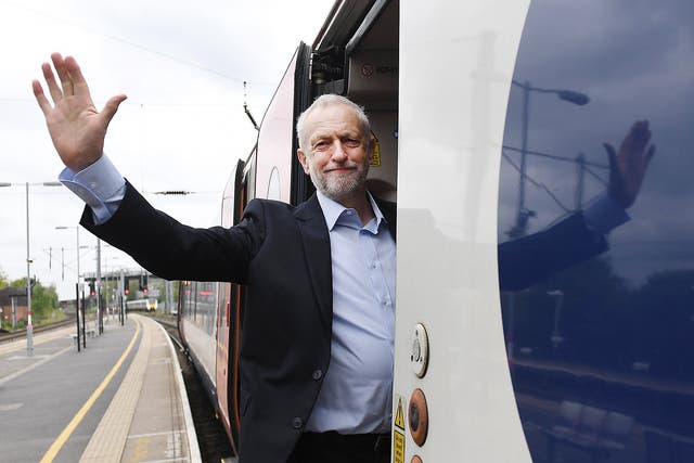 Jeremy Corbyn pledged in the leaked Labour manifesto to re-nationalise the rail