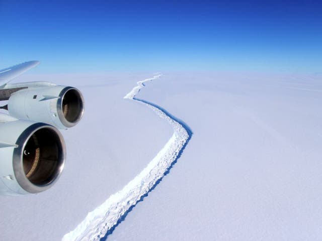 One of Antarctica’s largest ice shelves is breaking apart at an alarming, according to researchers