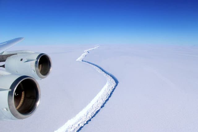 One of Antarctica’s largest ice shelves is breaking apart at an alarming, according to researchers