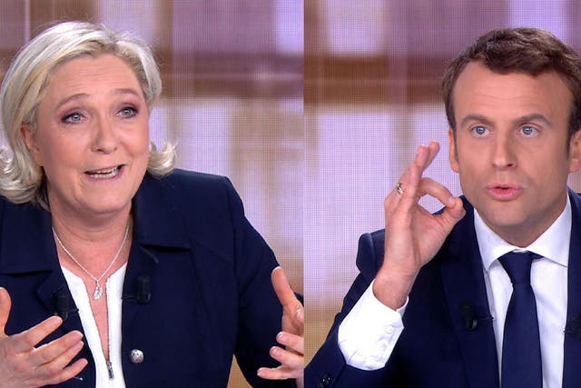 Marine Le Pen and Emmanuel Macron traded insults during the debate