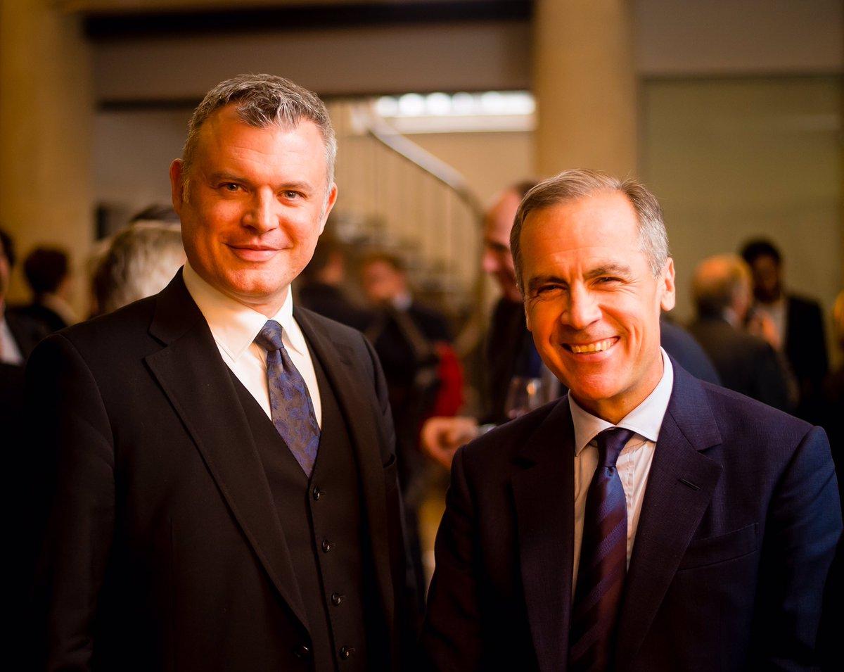Jon Davis, director of the Strand Group, with Mark Carney, Governor of the Bank of England