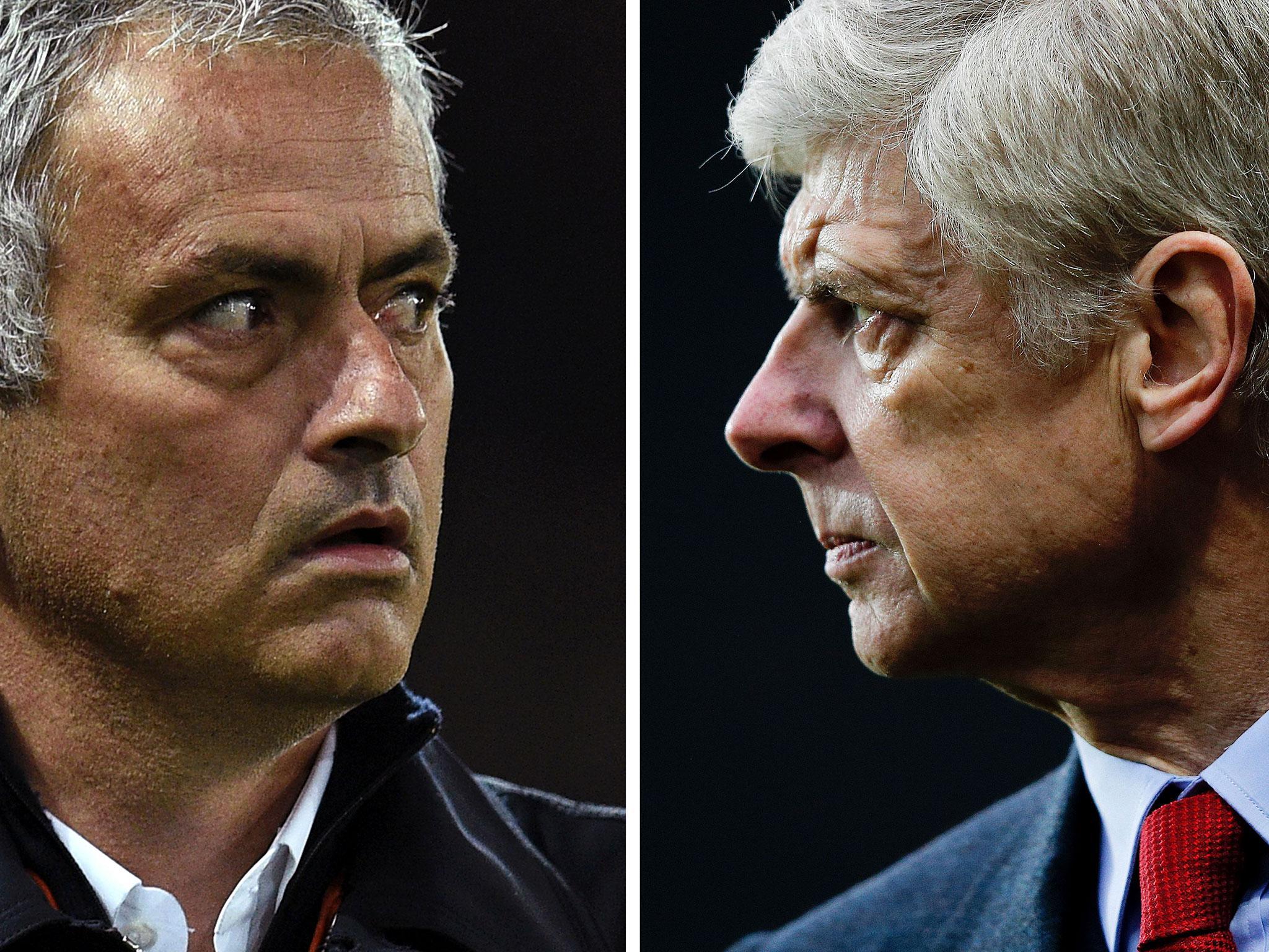 Jose Mourinho and Arsene Wenger will meet again this weekend