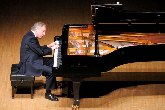 The classical pianist Sir Andras Schiff performed at Wigmore Hall