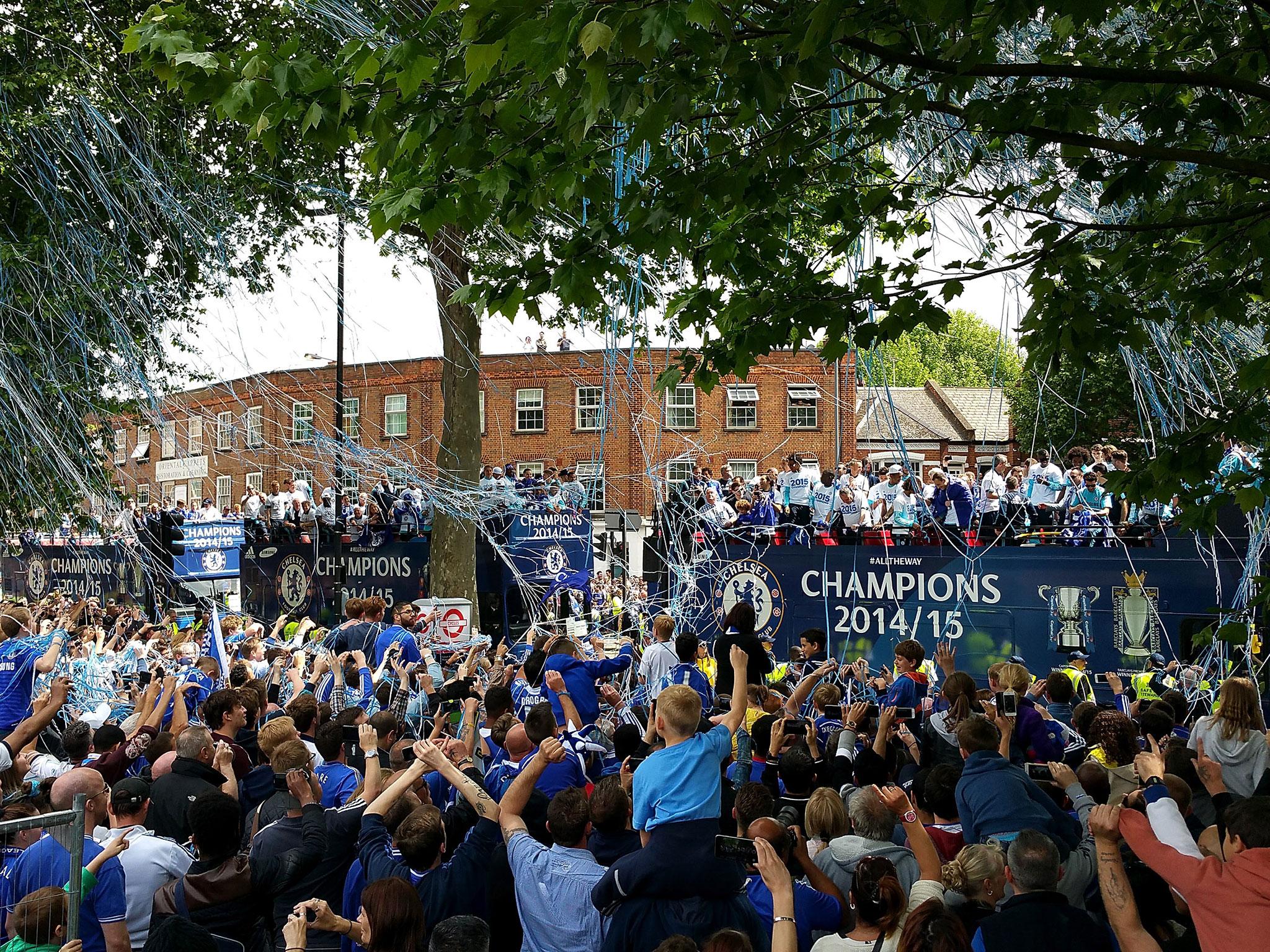 Chelsea's Premier League victory parade in 2015