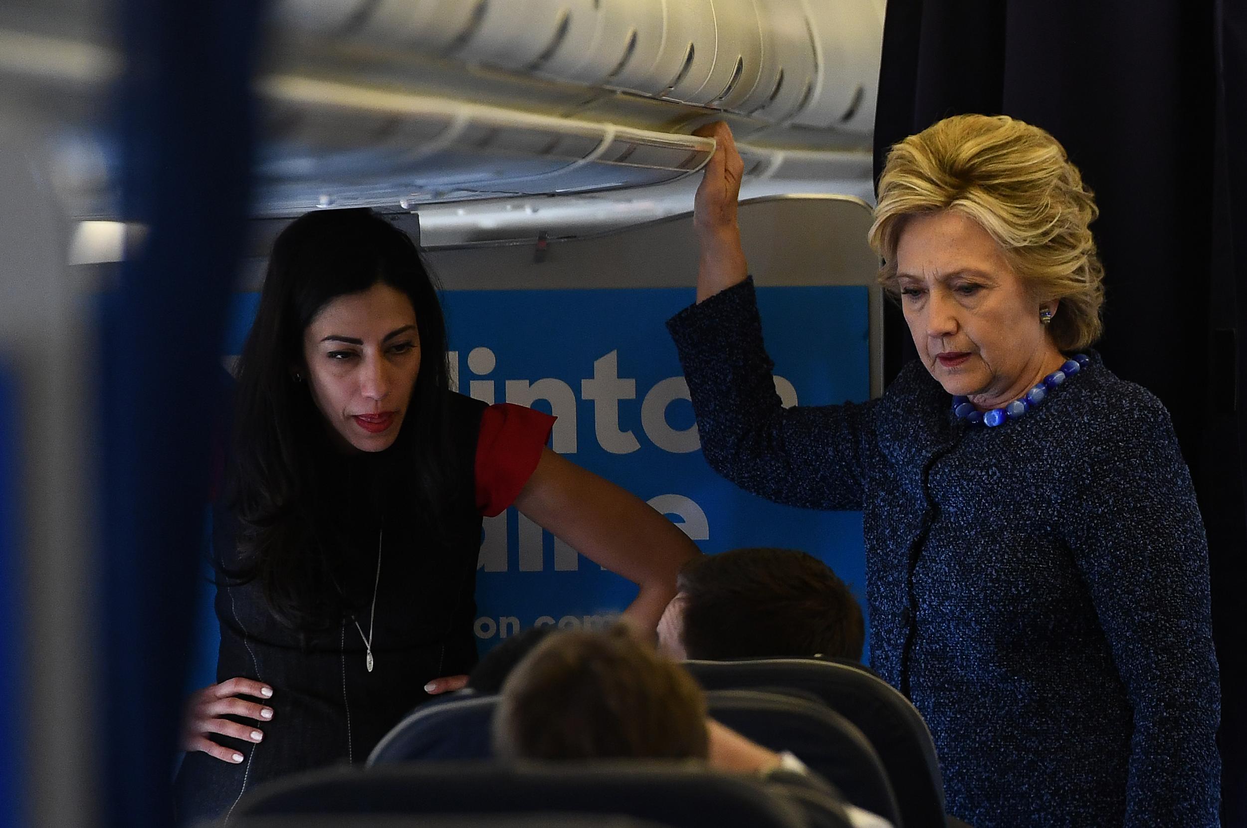 Huma Abedin and Hillary Clinton Getty