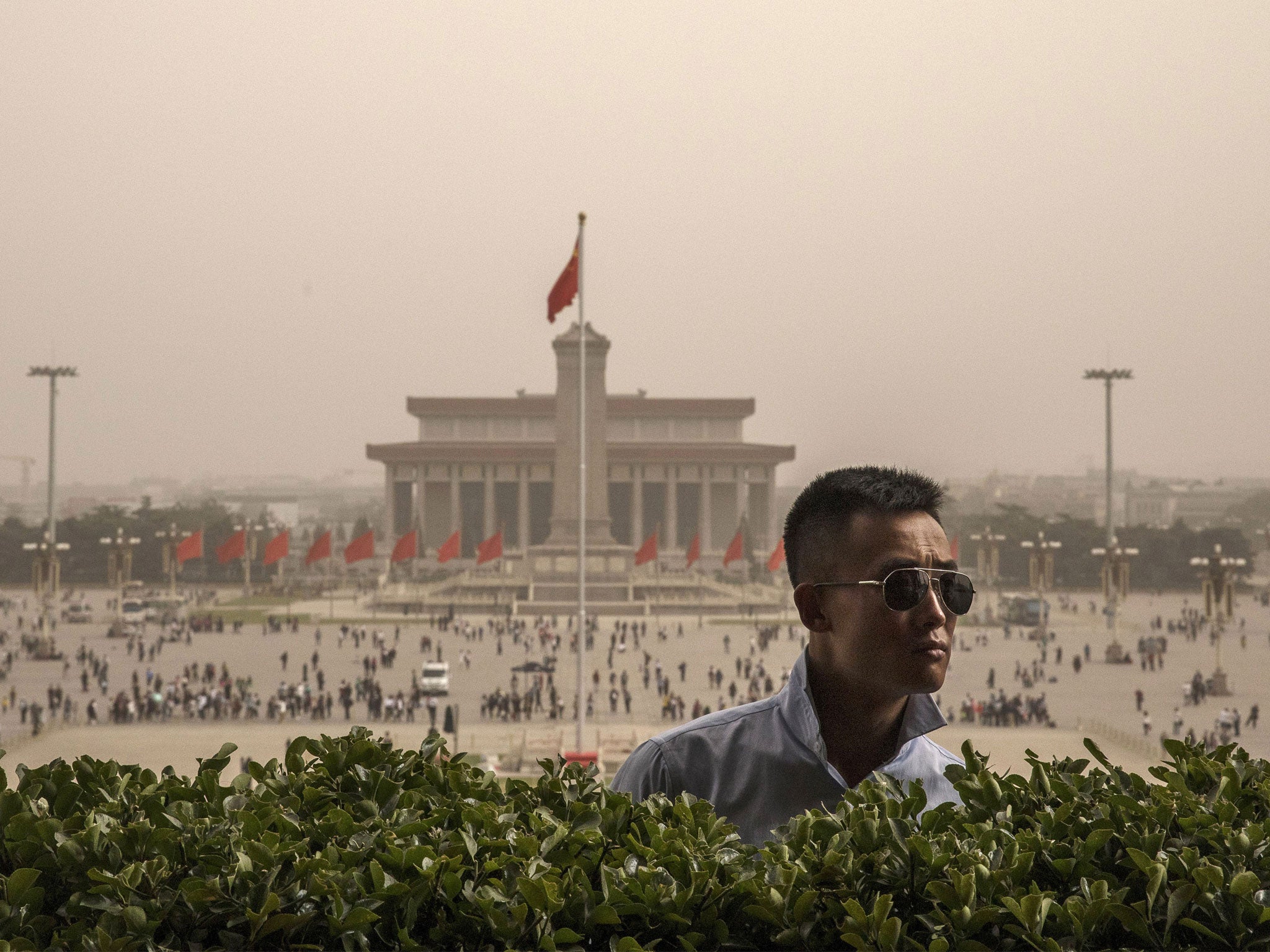 Sandstorms are common in northern China during the spring season