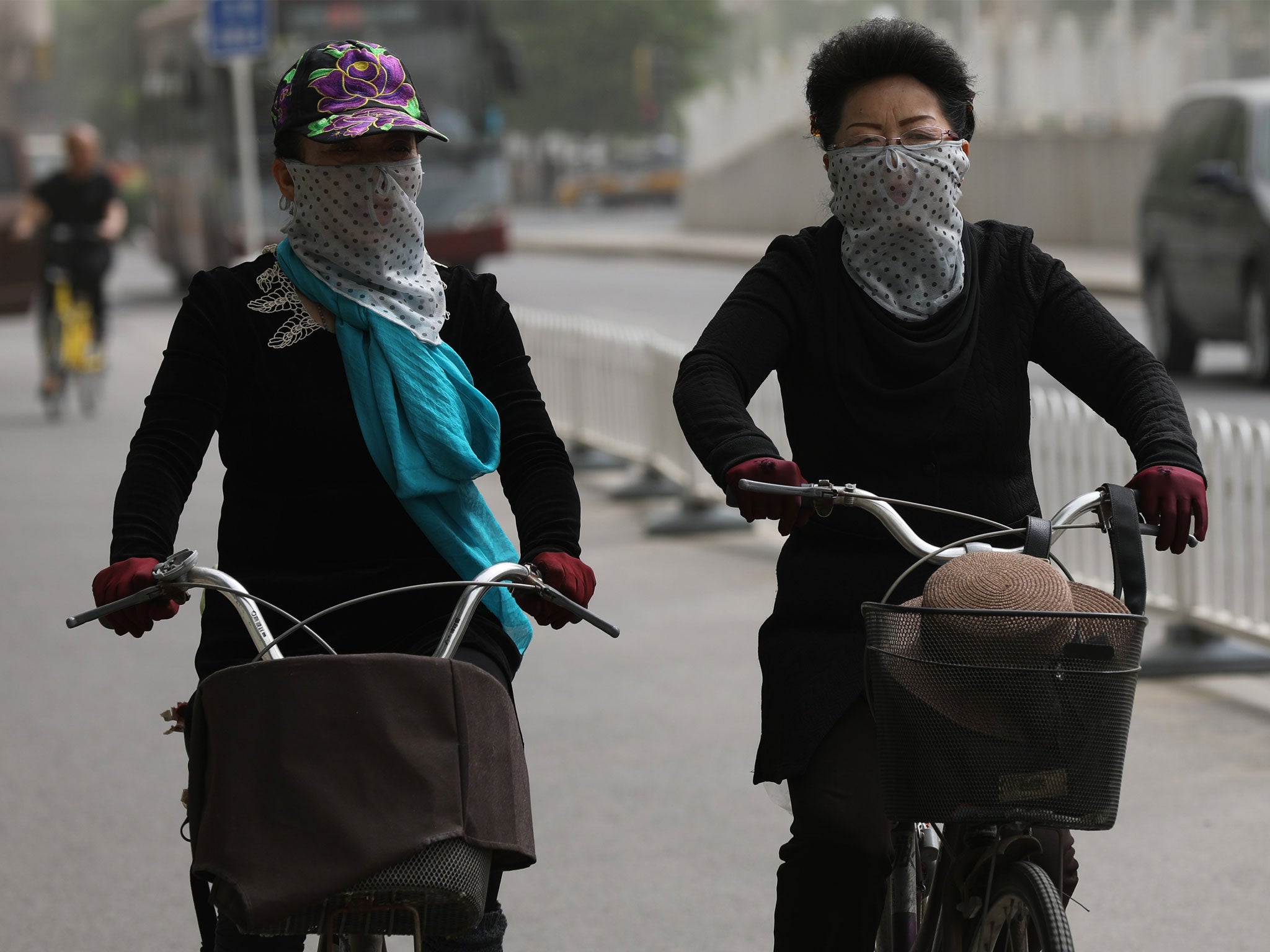 The Beijing and national meteorological authorities issued a blue alert on air pollution