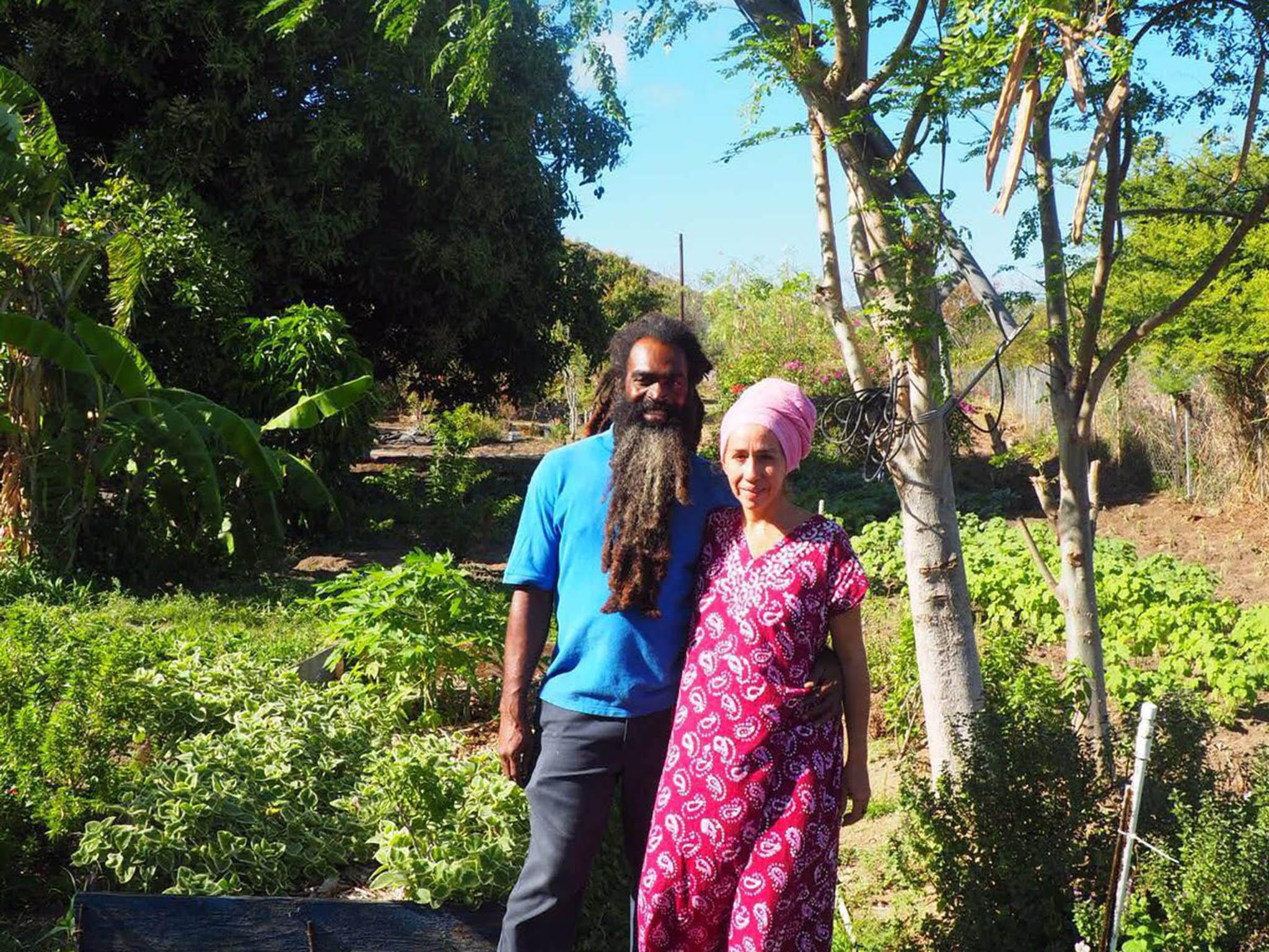 Judah and Yaya run tours of their organic farm to help encourage people to understand the benefits of their produce (All photographs by Hugh Stenhouse)