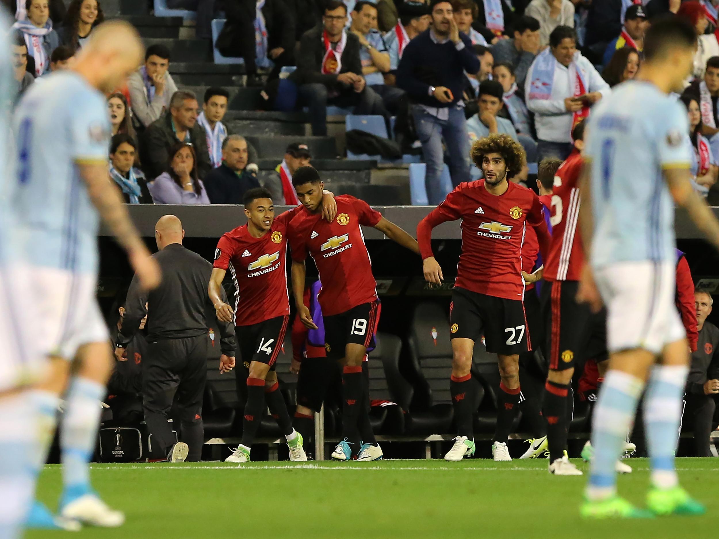United looked in control for most of the game in Vigo