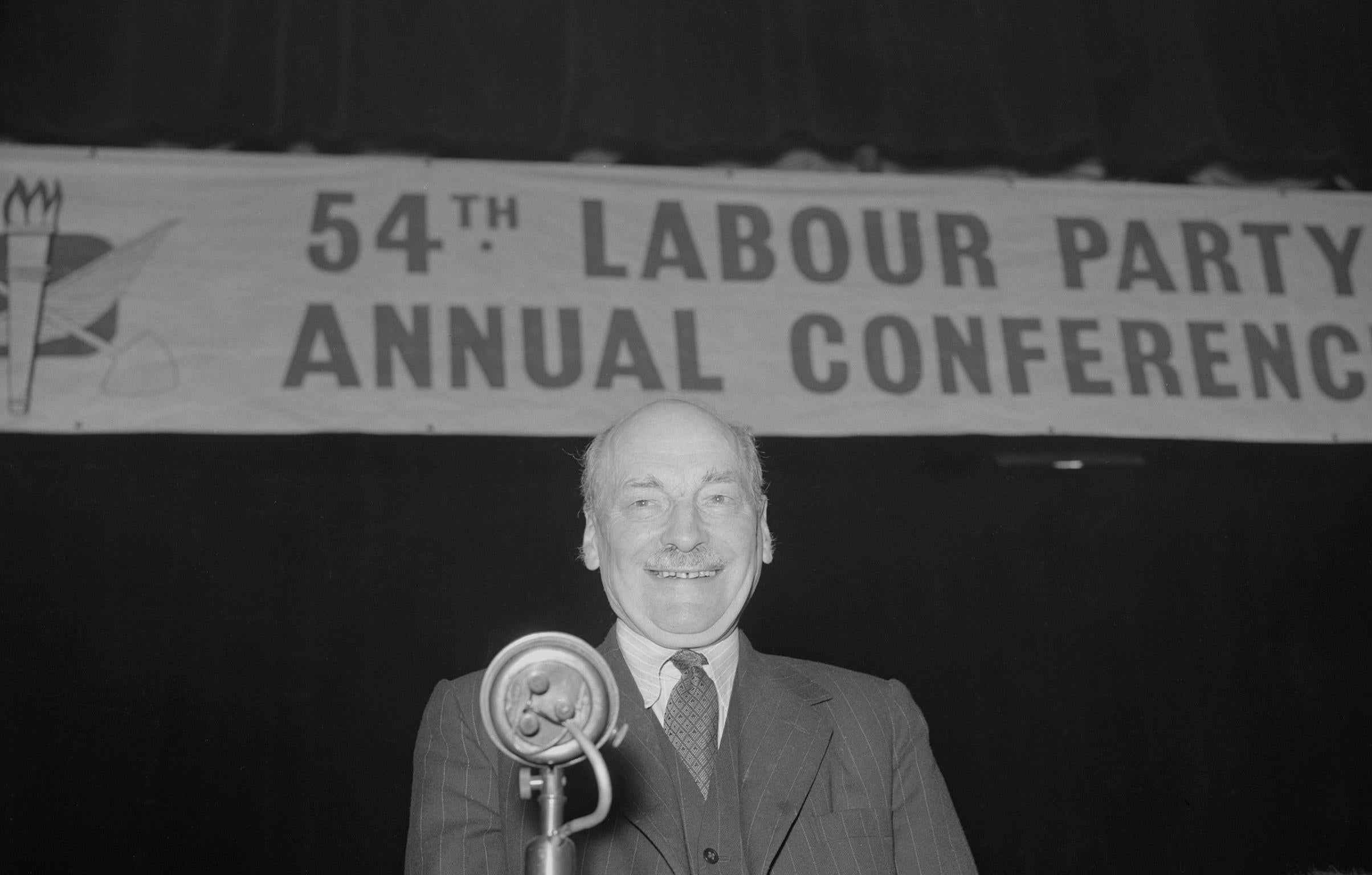Labour's post war Prime Minister Clement Attlee