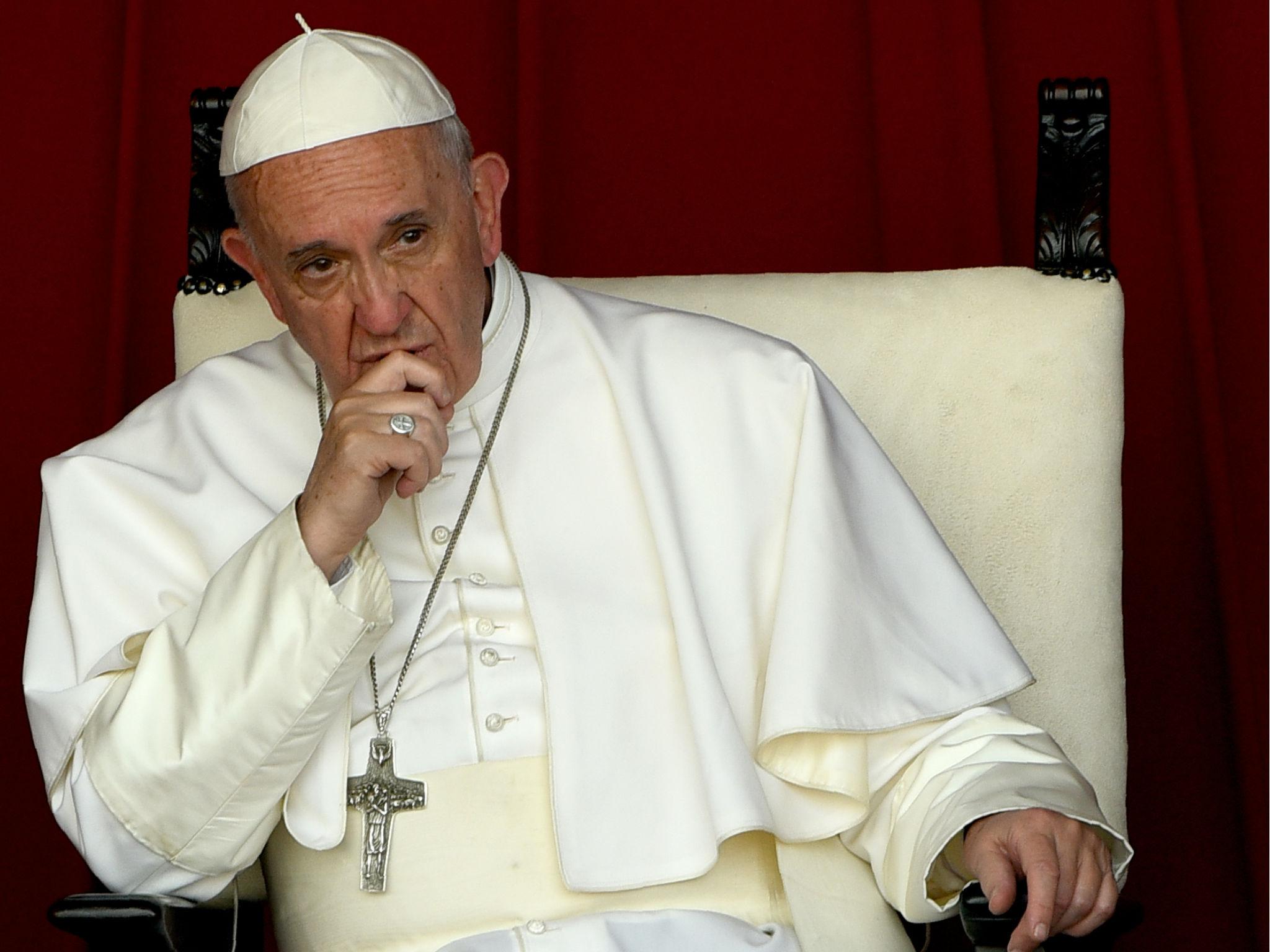 The pope said that anything that takes life shouldn't be called a 'mother'