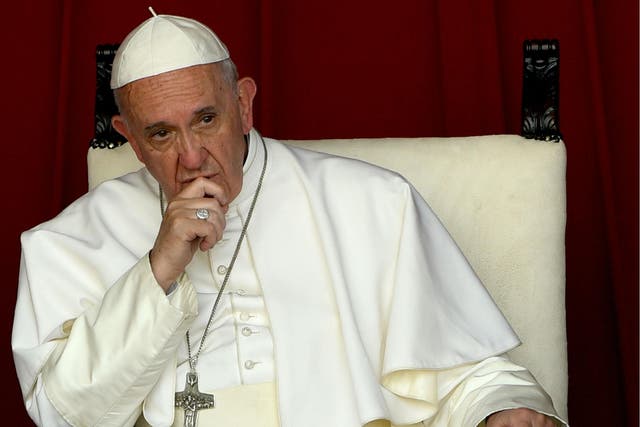 The pope said that anything that takes life shouldn't be called a 'mother'