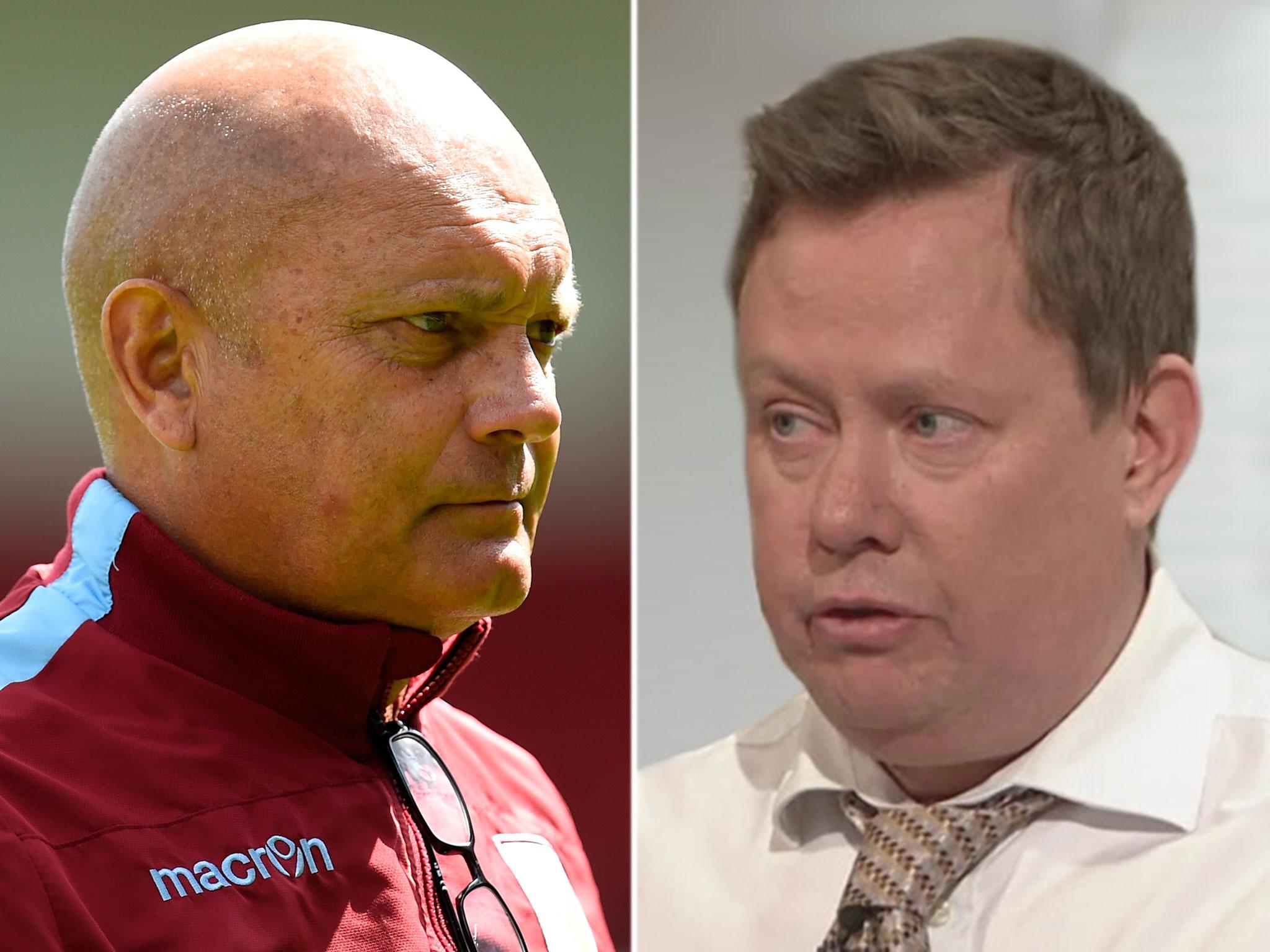 Ray Wilkins (left) and Neil Custis (right) were involved in a blazing row live on Talksport