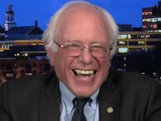 Bernie Sanders laughs as Trump admits universal healthcare is better