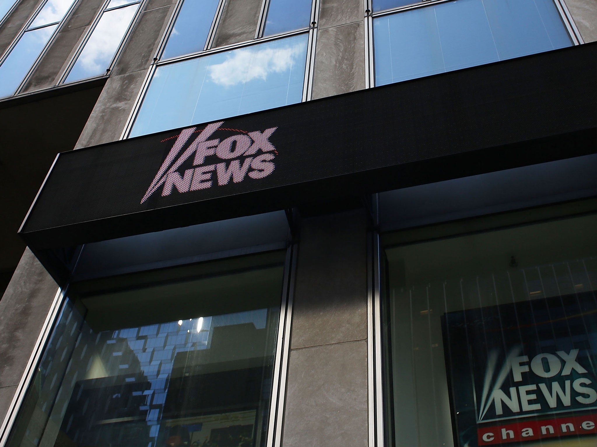 Fox News HQ in New York. The channel has been broadcasting in the UK for 15 years