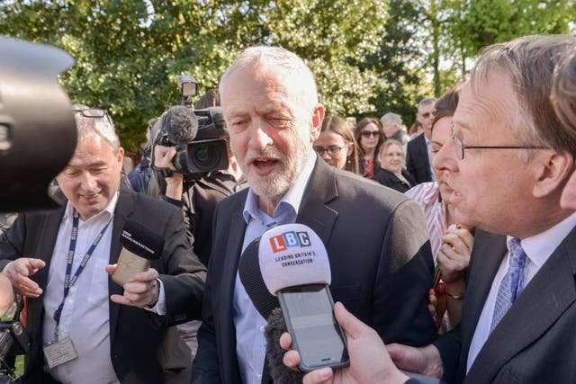 Labour leader Jeremy Corbyn in Liverpool after his party won the mayoralty there