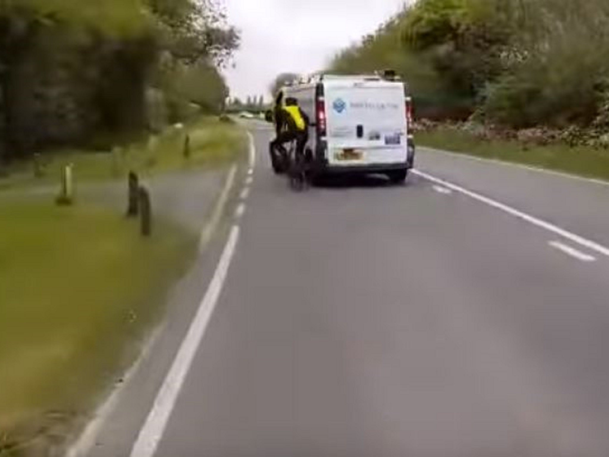 The incident occurred on the westbound stretch of the A272