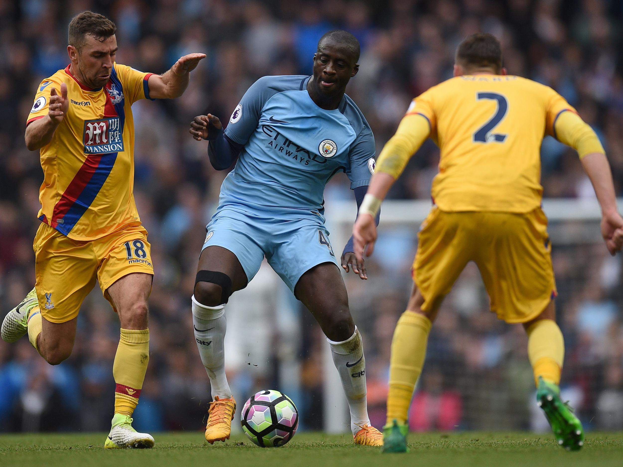 &#13;
Toure in action for City against Palace &#13;