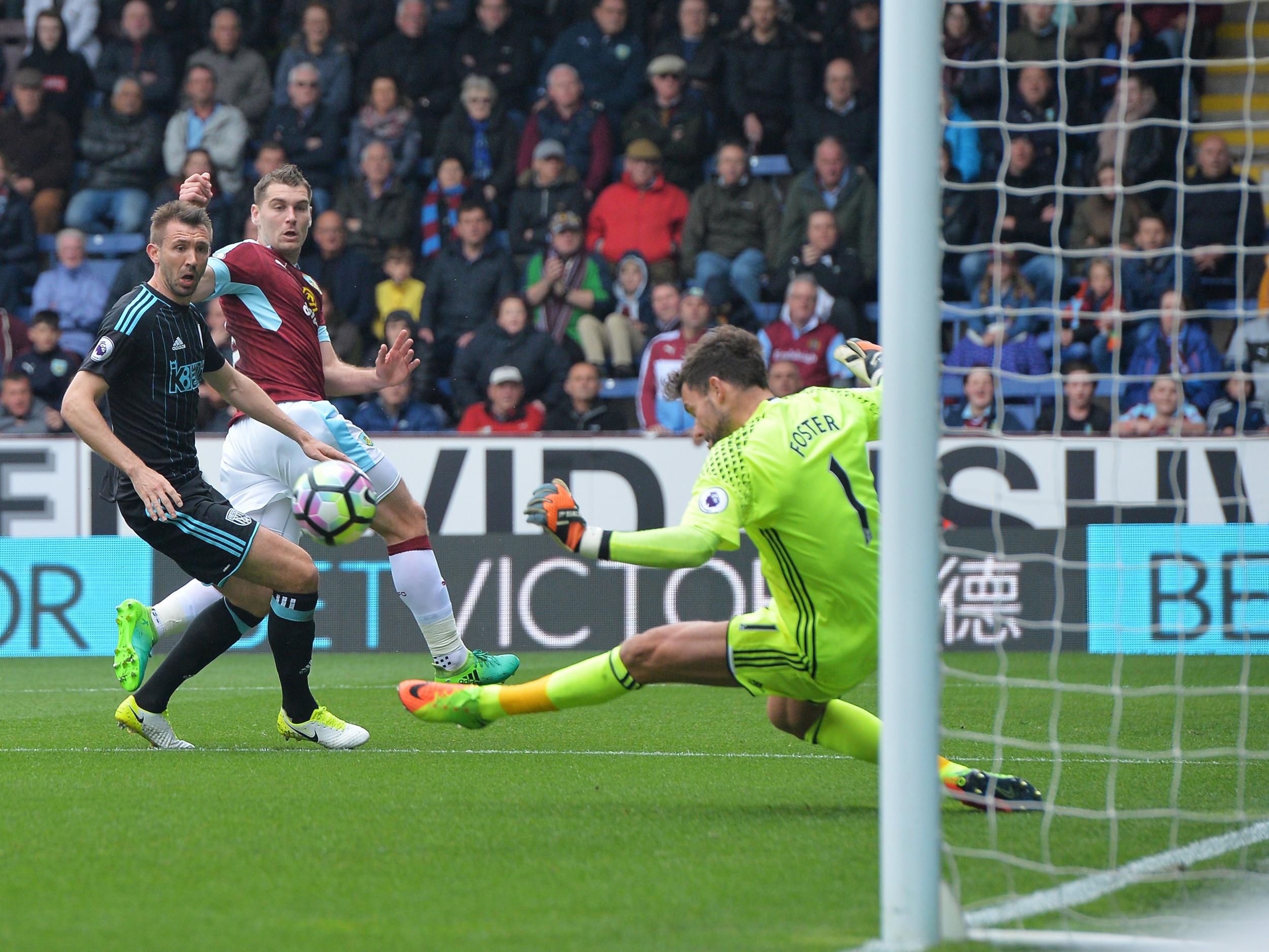 &#13;
Sam Vokes in action against West Brom last week (Getty )&#13;