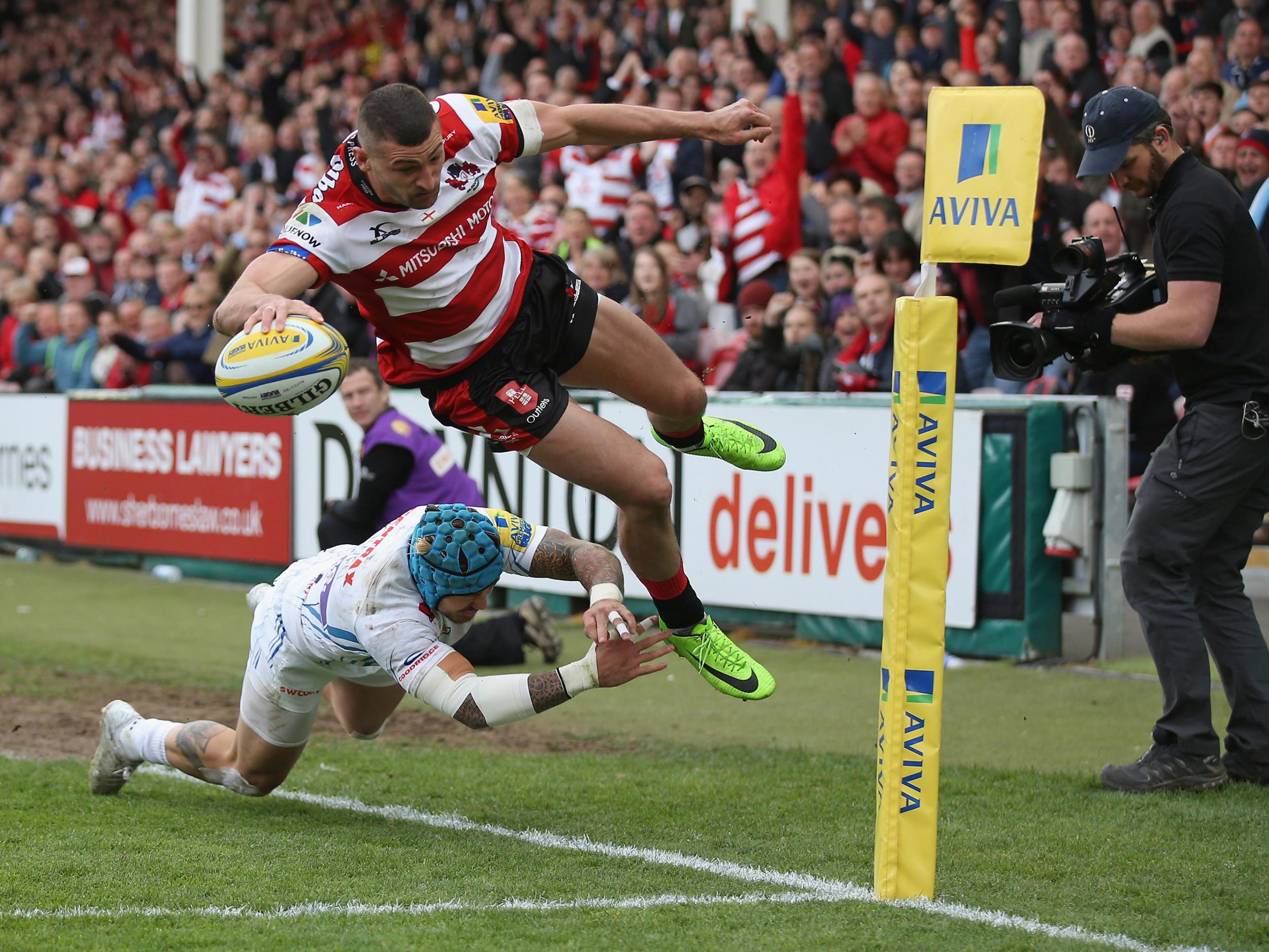 England wing Jonny May scored twice