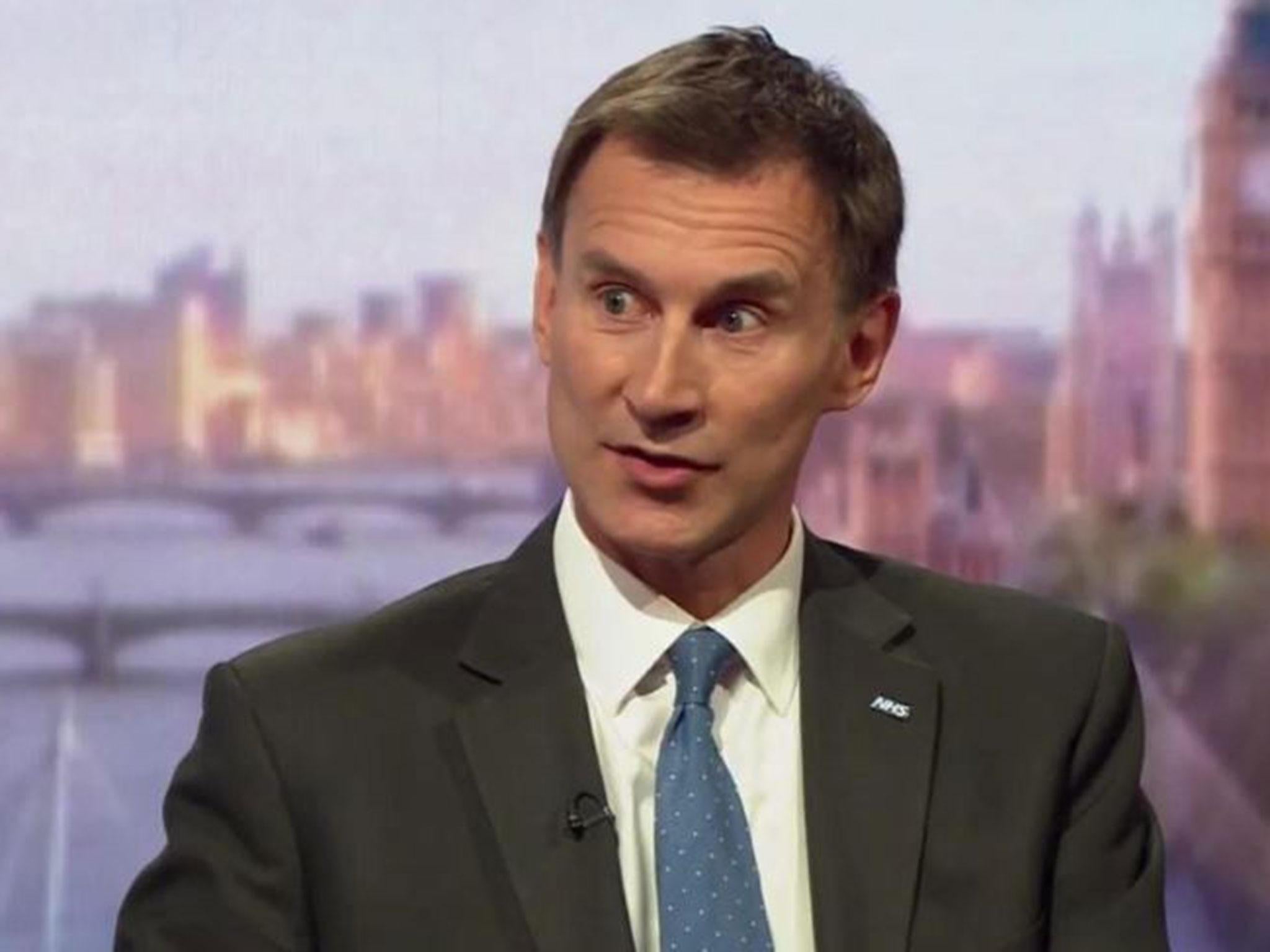 Time to go? With a comfortable majority Jeremy Hunt is unlikely to be unseated but may at least face greater scrutiny over the NHS