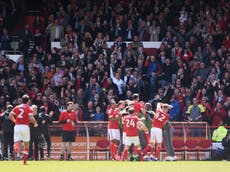 Assombalonga’s brace secures Championship safety for Forest