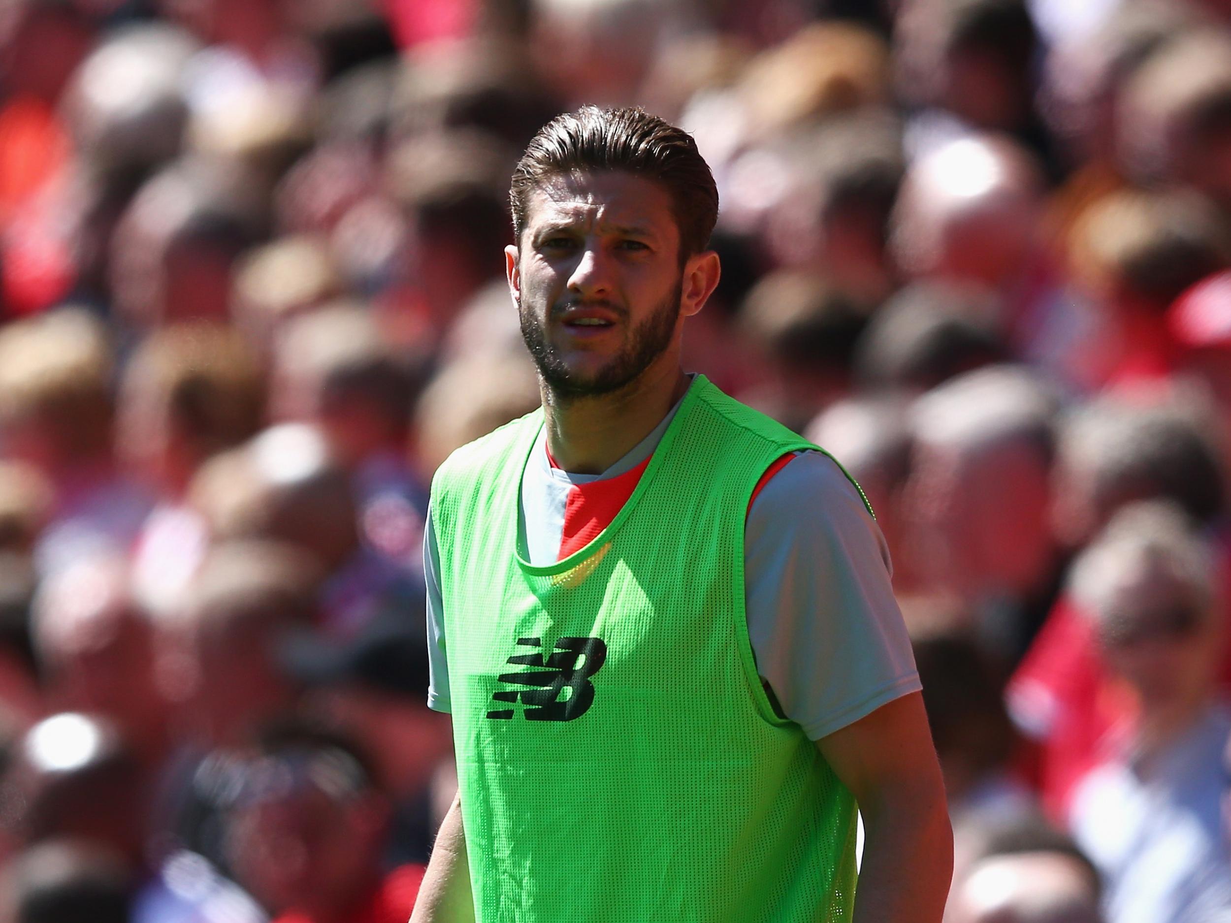 Lallana was not deemed fit enough to start by Klopp