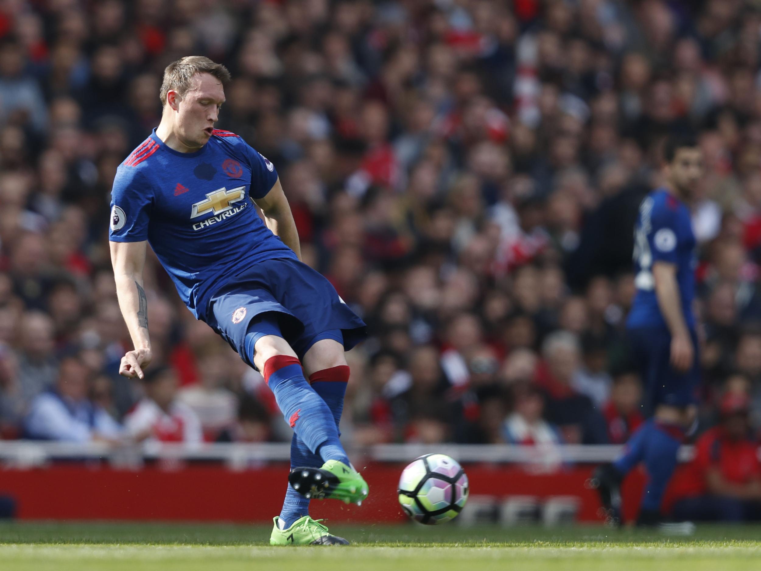 
Phil Jones in action for United 