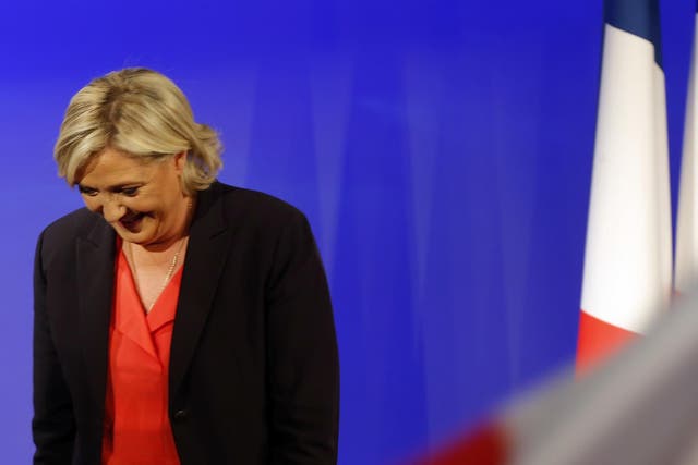Marine Le Pen said victory for Emmanuel Macron marked a vote for 'continuity' 
