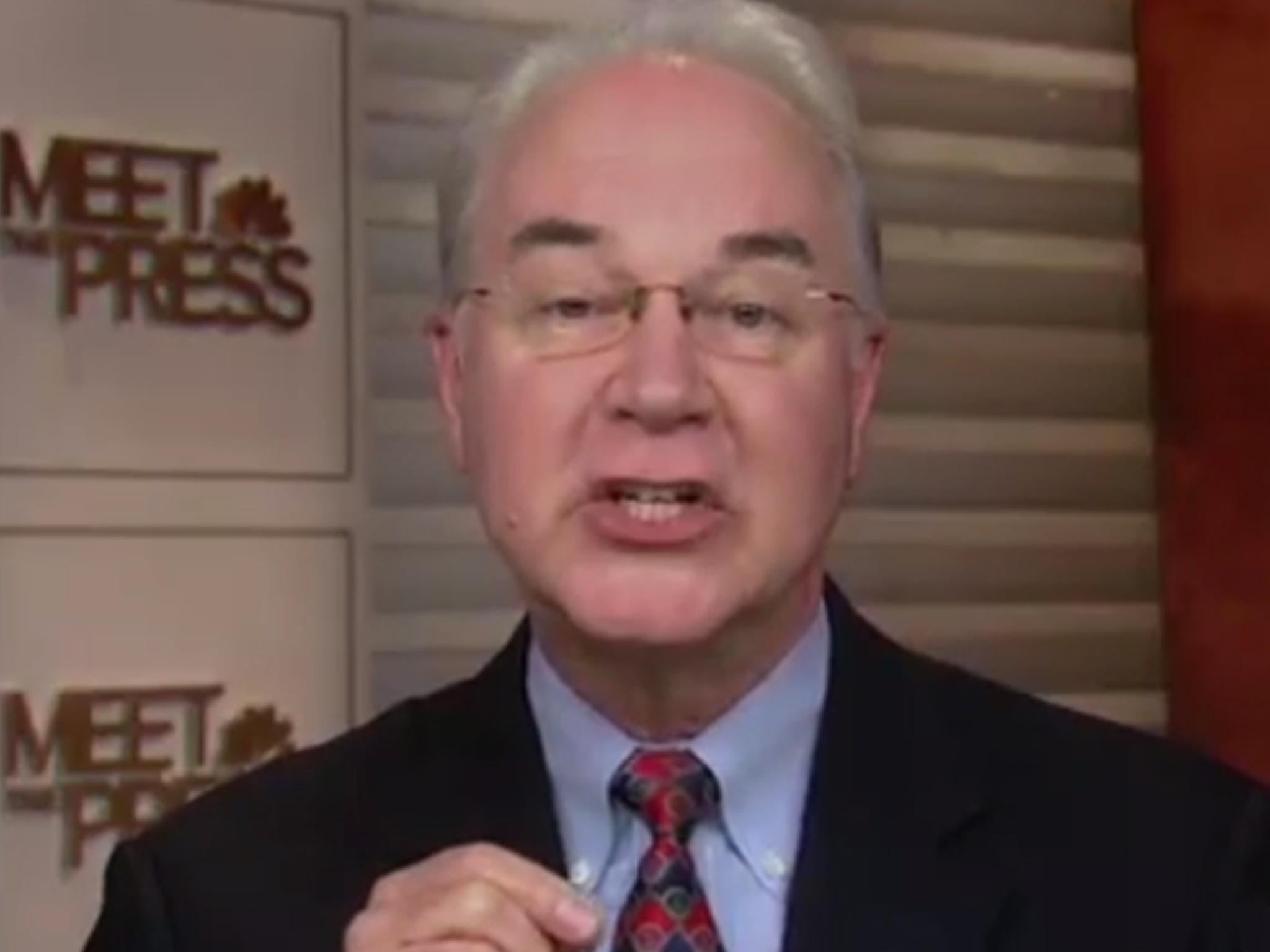 Tom Price said he saw at least two women at the overwhelmingly male White House gathering