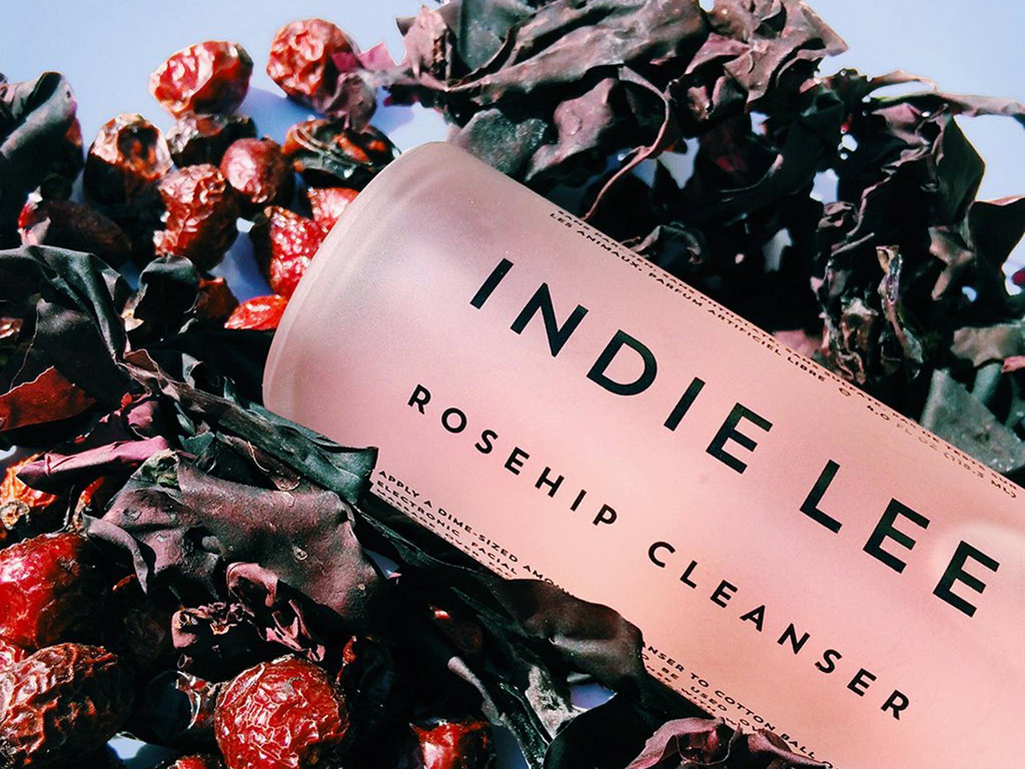 Soothe your skin with a gentle product, like Indie Lee's rosehip oil cleanser (£30 for 120ml)