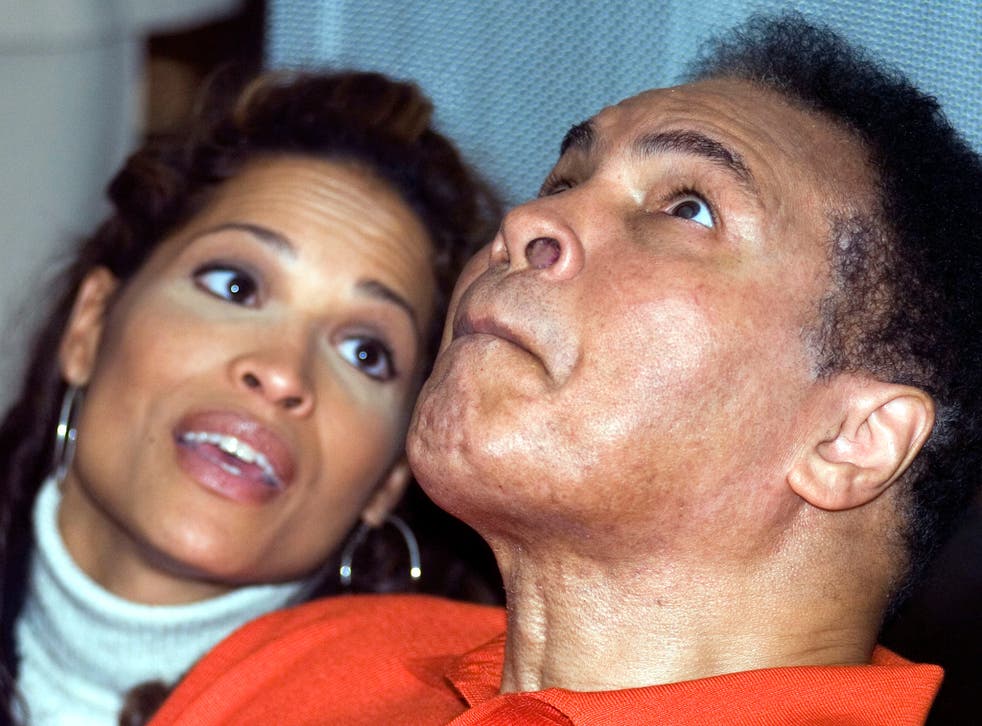 Rasheda Ali with her father, Muhammad, in 2005
