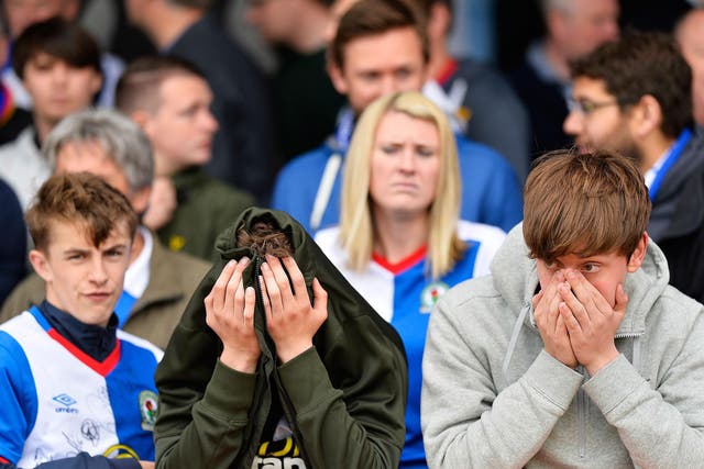 Blackburn Rovers are staring into the abyss after relegation to League One