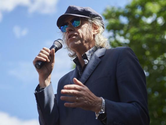 Bob Geldof has accused Theresa May of 'pimping' the Queen