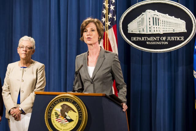 Former Attorney General Sally Yates is set to testify in front of the Senate Judiciary Subcommittee on Crime and Terrorism