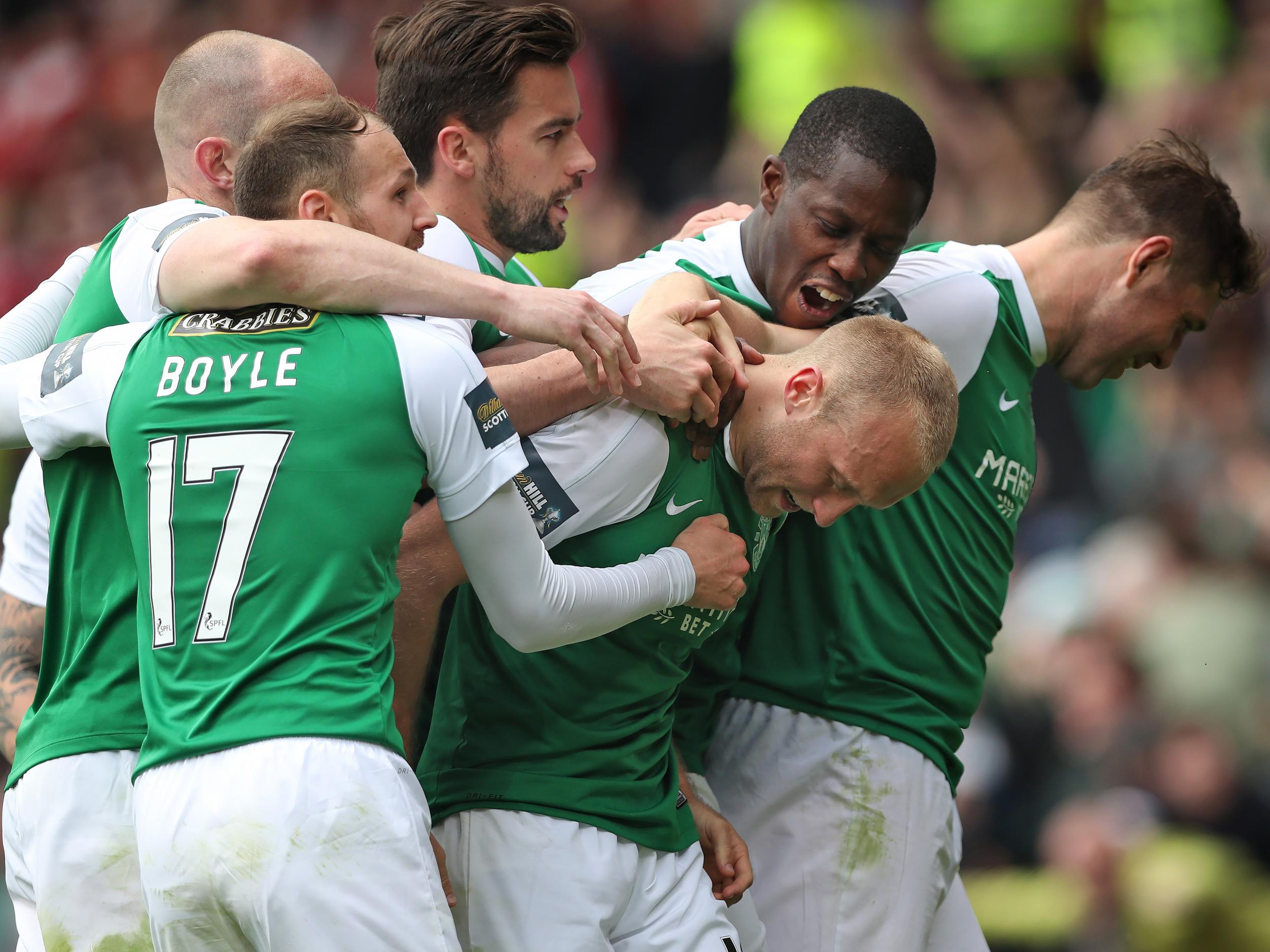 Hibernian beat Falkirk to the Championship table