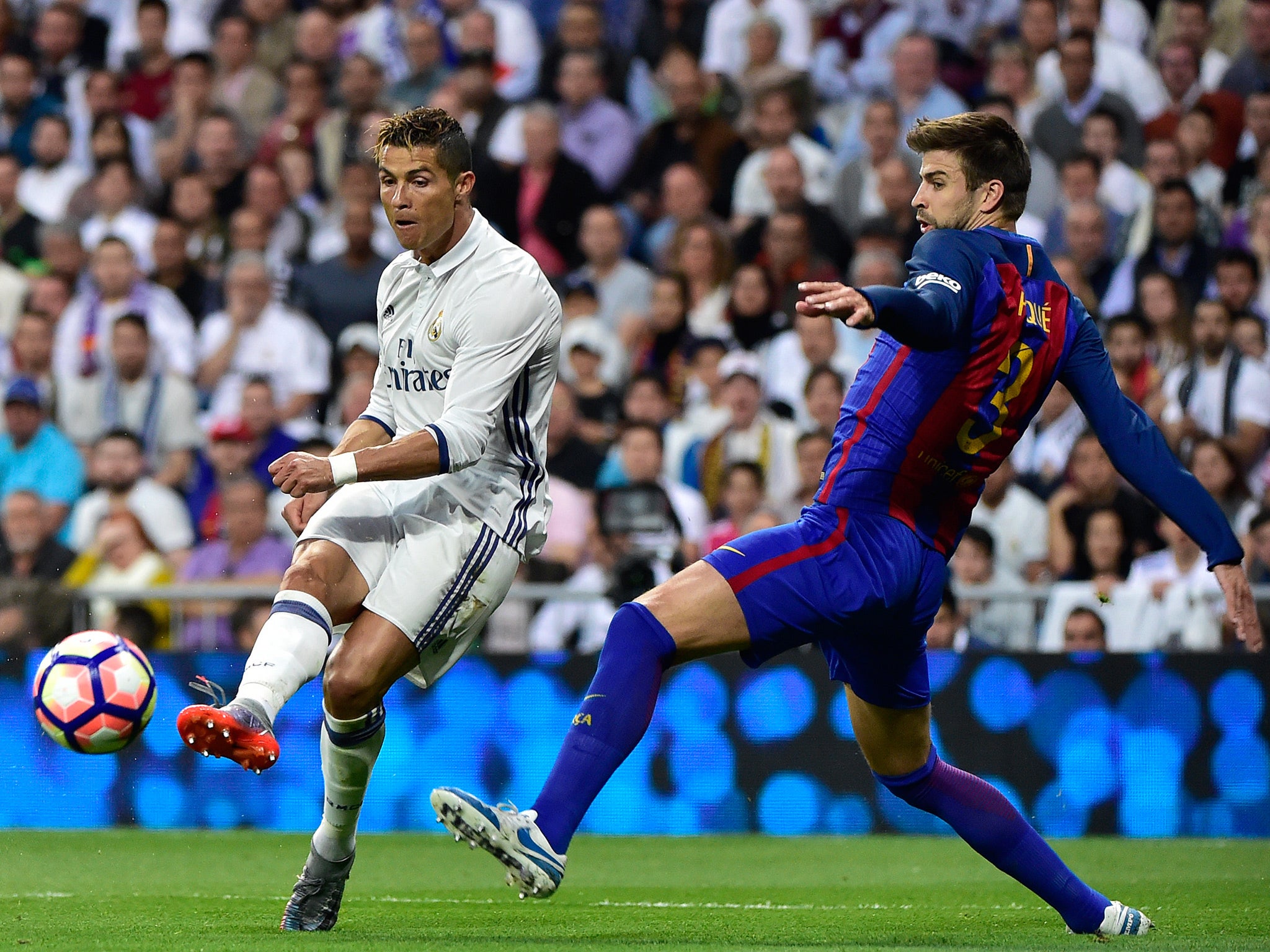 Cristiano Ronaldo is hoping to win his second La Liga title with Real Madrid