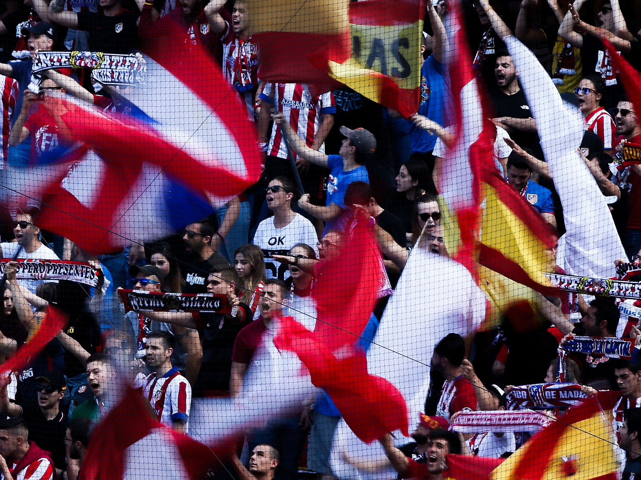 The ferocious Atletico crowd will attempt to inspire their side to an historic victory against Real Madrid