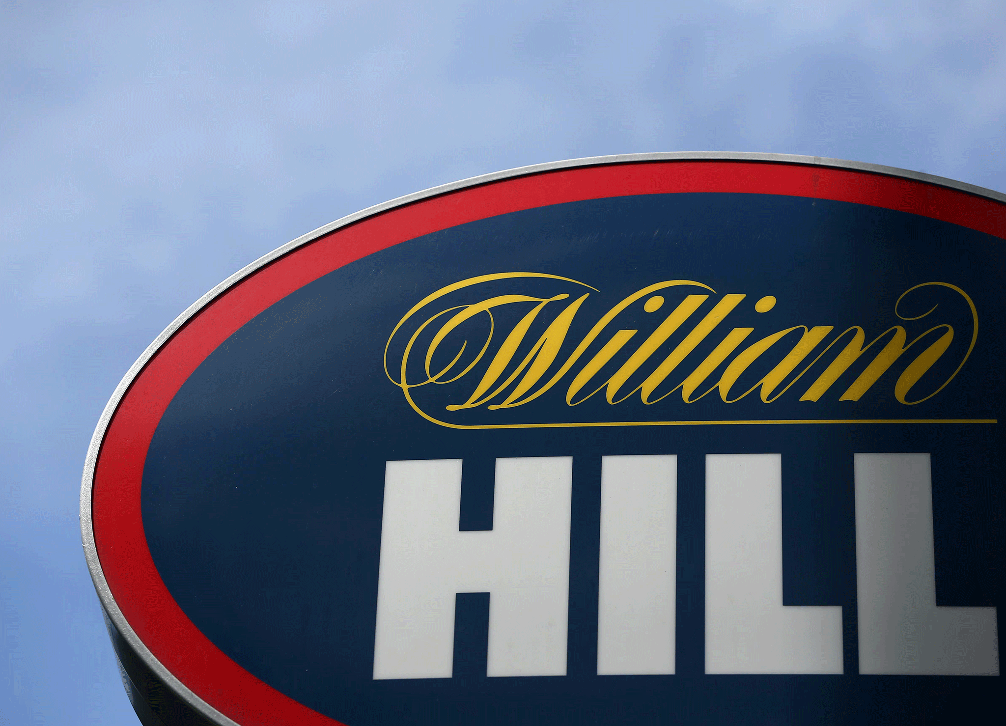 Shares in William Hill were trading more than 13 per cent lower on Monday morning