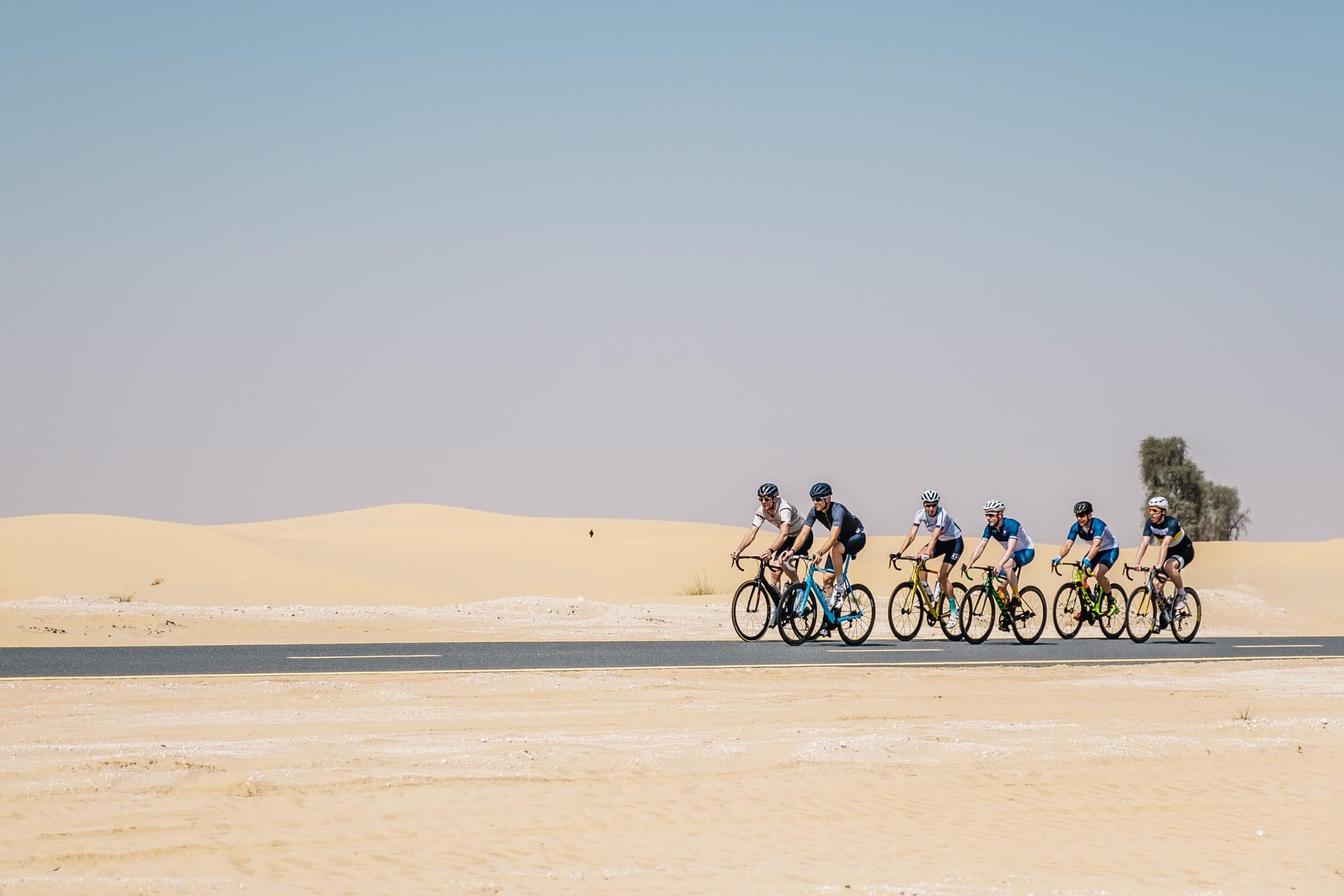 The Al Qudra track takes you through the desert