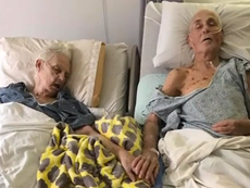 Elderly couple married for 62 years die holding hands