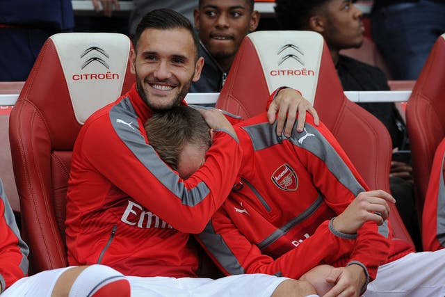 Lucas Perez has spent most of his time at Arsenal on the bench