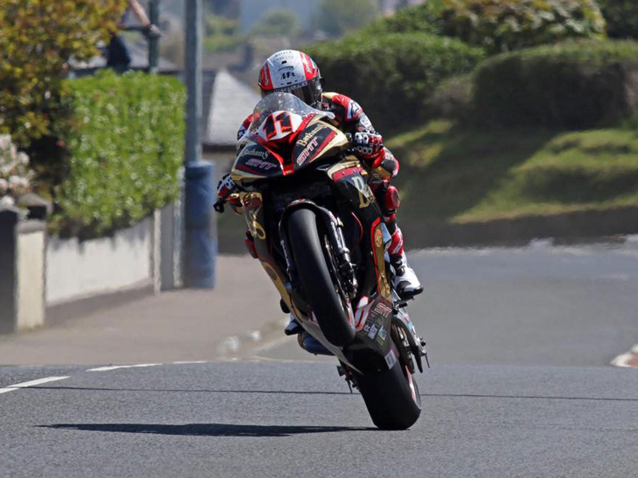 Michael Rutter set the fastest time of the day across all classes on his superstock