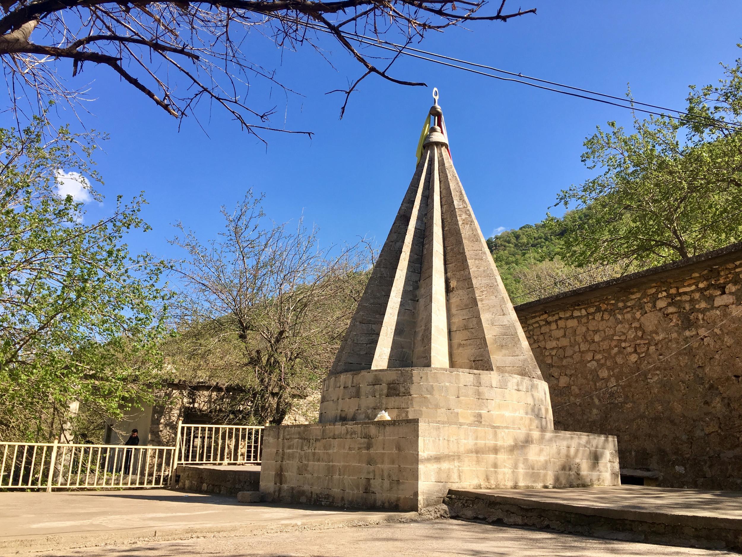 &#13;
Lalish is dotted with conical holy structures &#13;
