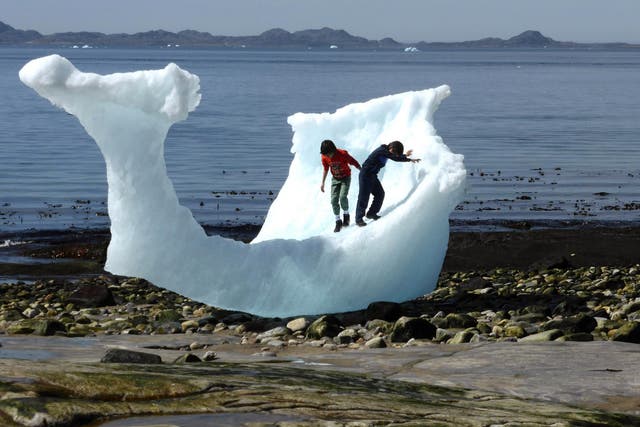 The melting of ice all around the world is a clue that it’s getting warmer