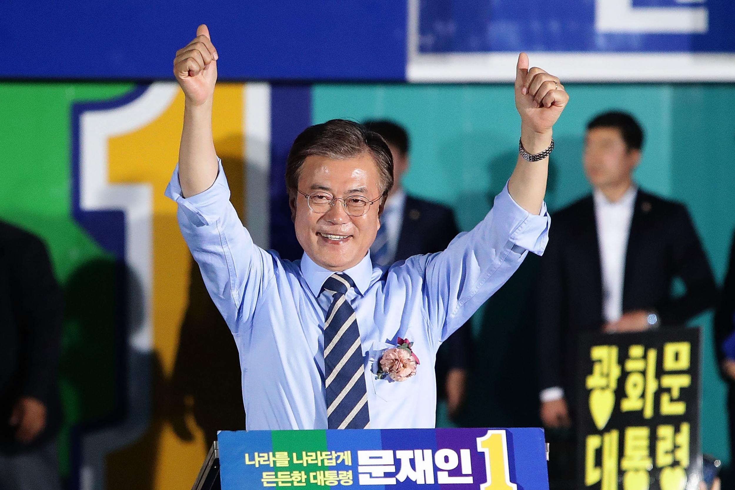 Trump card: Moon Jae-in is expected to be assertive in dealing with the US president