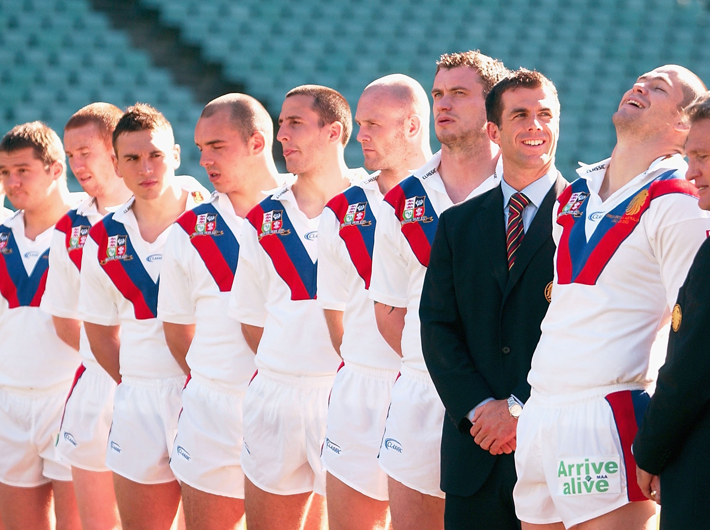 The Great Britain and Irish Lions on a tour to Australia in 2002