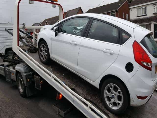 The learner driver and the examiner were given a lift back to the test centre after the car was seized