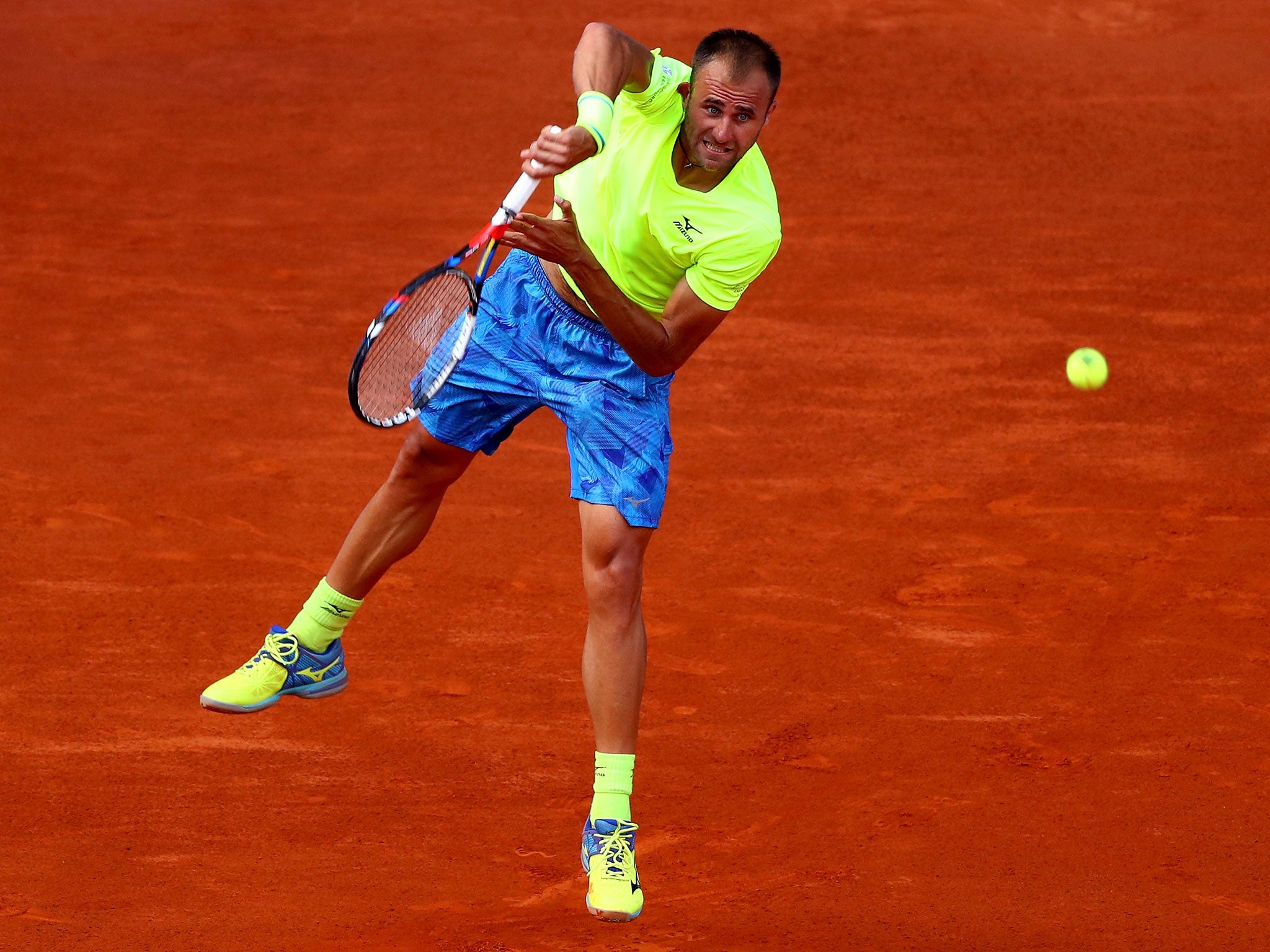 Marius Copil was unable to hold back his opponent