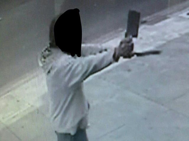 A man brandishing a knife and a meat cleaver attempted to attack two kosher delis
